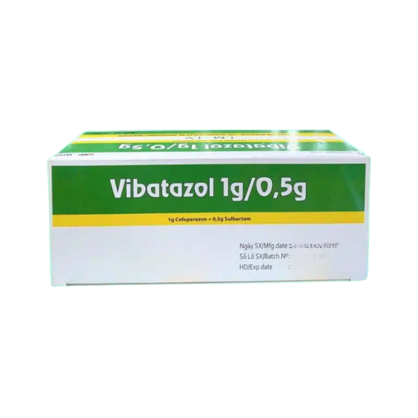 Thuốc bột pha tiêm Vibatazol 1g/0,5g VCP (Hộp 1 lọ)