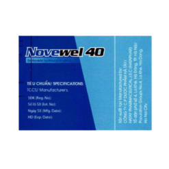 Thuốc chống co thắt Novewel 40 (Hộp 100 viên)