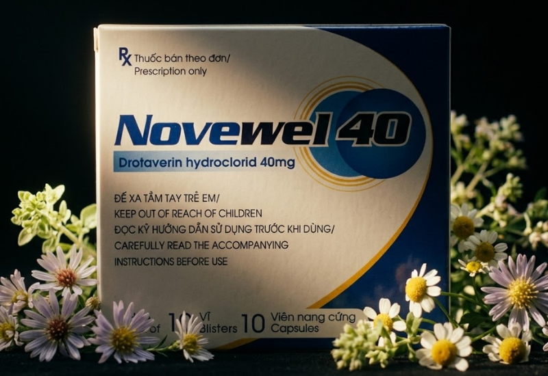 Thuốc chống co thắt Novewel 40 (Hộp 100 viên)
