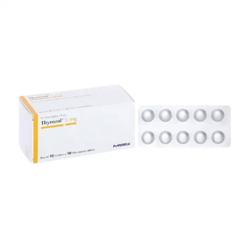Thuốc điều trị cường giáp Thiamazol 5mg Ba Đình (Hộp 100 viên)