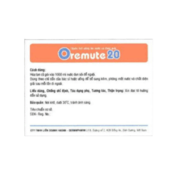 Thuốc bột bù nước và điện giải Oremute 20 Hasan-Dermapharm (Hộp 10 gói)