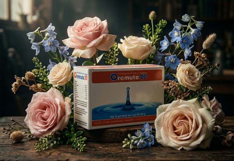 Thuốc bột bù nước và điện giải Oremute 20 Hasan-Dermapharm (Hộp 10 gói)