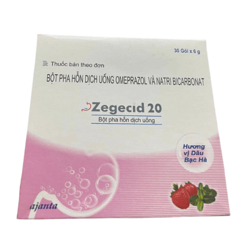 Thuốc điều trị loét dạ dày và trào ngược Zegecid 20 (Hộp 100 viên)