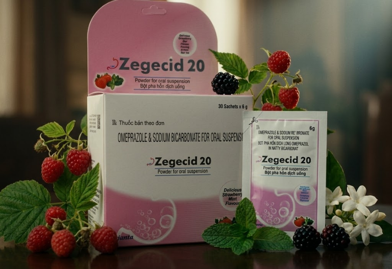 Thuốc điều trị loét dạ dày và trào ngược Zegecid 20 (Hộp 100 viên)