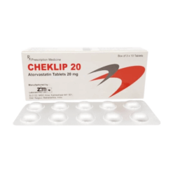 Thuốc điều trị mỡ máu Cheklip 20 Zim Laboratories (Hộp 30 viên)