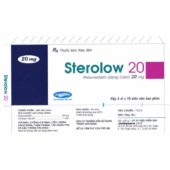 Thuốc điều trị mỡ máu Sterolow 20 SaVi (Hộp 30 viên)