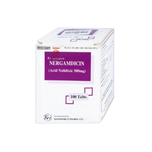 Thuốc điều trị nhiễm khuẩn đường tiết niệu Nergamdicin 500mg (Hộp 100 viên)