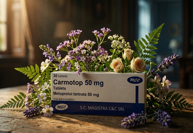 Thuốc điều trị tăng huyết áp Carmotop 50mg Phano (Hộp 30 viên)