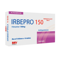 Thuốc điều trị tăng huyết áp Irbepro 150 BV Pharma (Hộp 30 viên)