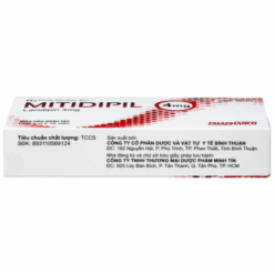 Thuốc điều trị tăng huyết áp Mitidipil 4mg PHAPHARCO (Hộp 30 viên)
