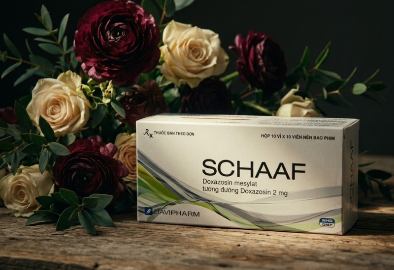 Thuốc điều trị tăng huyết áp và bướu lành tiền liệt tuyến Schaaf (Hộp 100 viên)