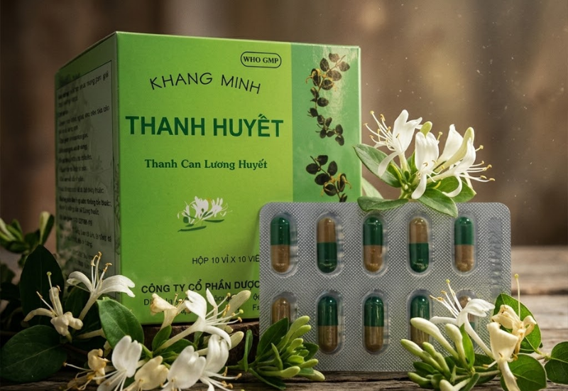 Viên uống giải độc gan Khang Minh thanh huyết (Lọ 60 viên)