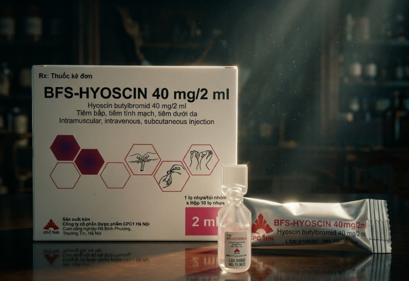 Thuốc giảm co thắt BFS-Hyoscin 40mg/2ml CPC1 