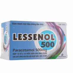 Thuốc giảm đau hạ sốt Lessenol 500 Becamex (Hộp 100 viên)