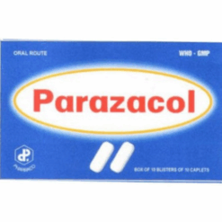 Thuốc giảm đau hạ sốt Parazacol 500mg Pharbaco (Hộp 10 vỉ x 10 viên nén dài)