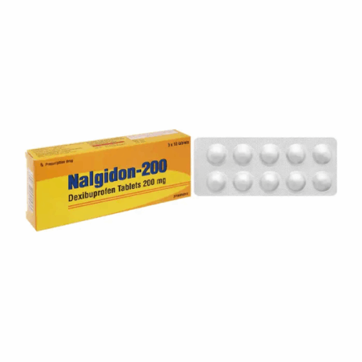 Thuốc giảm đau kháng viêm Dexibuprofen 200mg Minh Dân (Hộp 100 viên)
