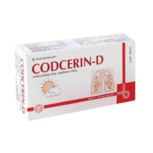 Viên uống giảm ho khan Codcerin-D Trường Thọ (Hộp 2 vỉ x 10 viên nang mềm)
