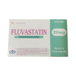 Thuốc hạ mỡ máu Fluvastatin 20 mg Minh Dân