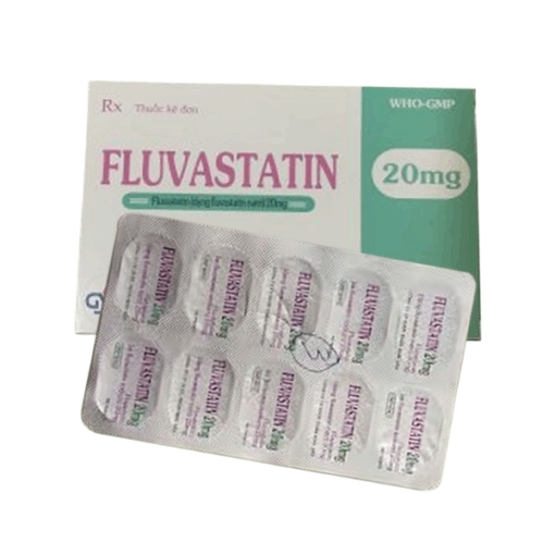 Thuốc hạ mỡ máu Fluvastatin 20 mg Minh Dân