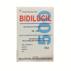 Thuốc hướng tâm thần Bidilucil 500 Bidiphar (Hộp 1 lọ + 1 ống nước cất 10ml)