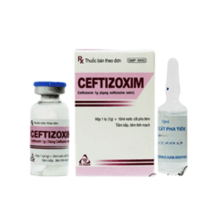 Thuốc kháng sinh tiêm Ceftizoxim 1g (Hộp 10 lọ)