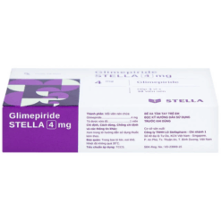 Thuốc điều trị đái tháo đường Glimepiride 4mg Tipharco (Hộp 30 viên)