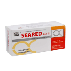 Thuốc kháng viêm giảm phù nề Seared 4200 IU TW2 (Hộp 10 vỉ x 10 viên)