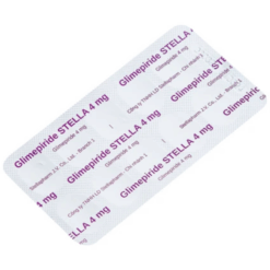 Thuốc điều trị đái tháo đường Glimepiride 4mg Tipharco (Hộp 30 viên)