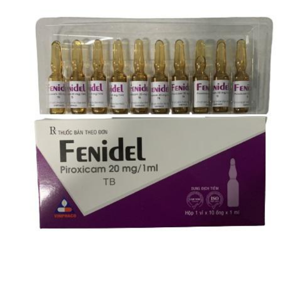 Thuốc tiêm giảm đau kháng viêm Fenidel 20mg/1ml Vinphaco (Hộp 5 ống)