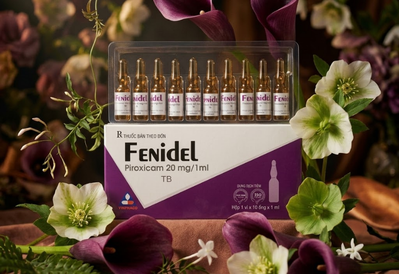 Thuốc tiêm giảm đau kháng viêm Fenidel 20mg/1ml Vinphaco (Hộp 5 ống)