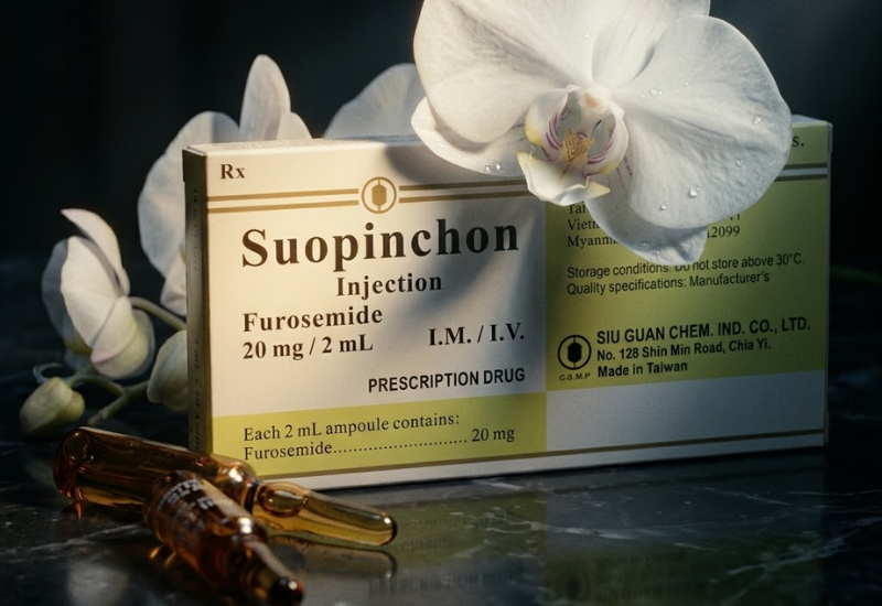 Thuốc tiêm lợi tiểu Suopinchon Injection (Hộp 10 ống 2ml)