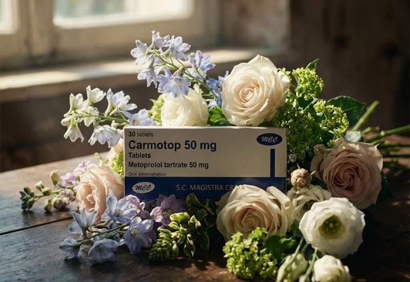 Thuốc tim mạch Carmotop 50mg Magistra (Hộp 30 viên)