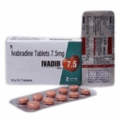 Thuốc tim mạch Ivabradine Tablets 7.5mg Cadila (Hộp 3 vỉ x 10 viên)