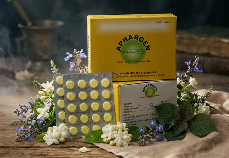 Thuốc trị cảm cúm Aphargen Armephaco (Hộp 100 viên)