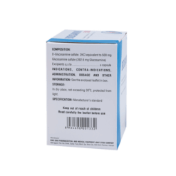 Thuốc trị thoái hóa khớp Bidisamin 500mg Bidiphar (Hộp 100 viên)