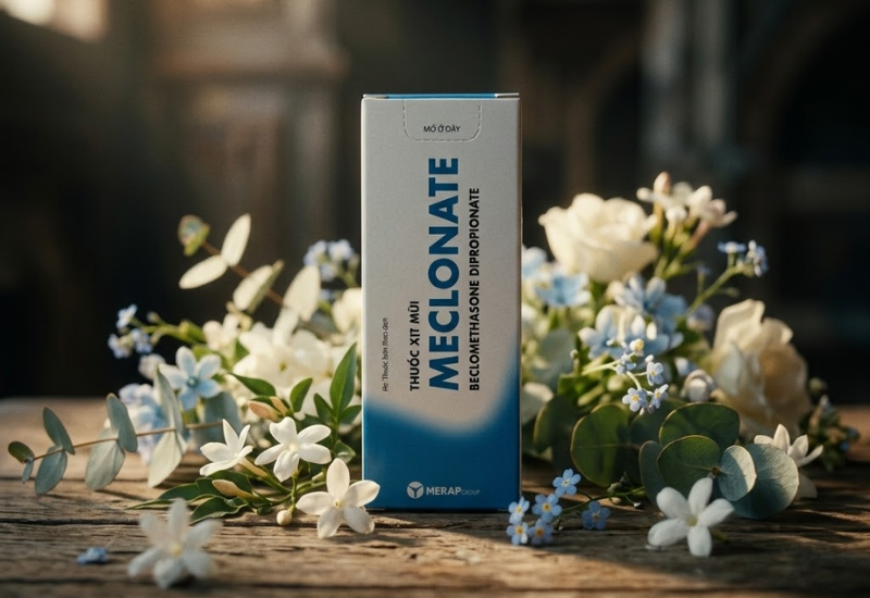 Thuốc xịt mũi Meclonate Merap Group (Chai 150 liều)