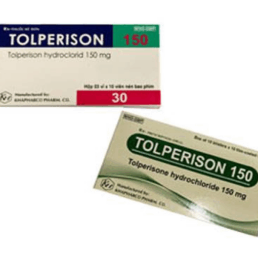 Viên uống giãn cơ Tolperison 150 Khapharco (Hộp 3 vỉ x 10 viên)