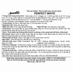 Viên uống hỗ trợ làm đẹp da Perfect White Jpanwell (Hộp 60 viên)