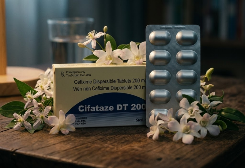 Viên uống kháng sinh Cifataze DT 200 Micro Labs (Hộp 10 vỉ x 10 viên)
