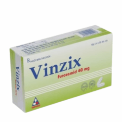 Viên uống lợi tiểu Vinzix 40mg VINPHACO (Hộp 250 viên)