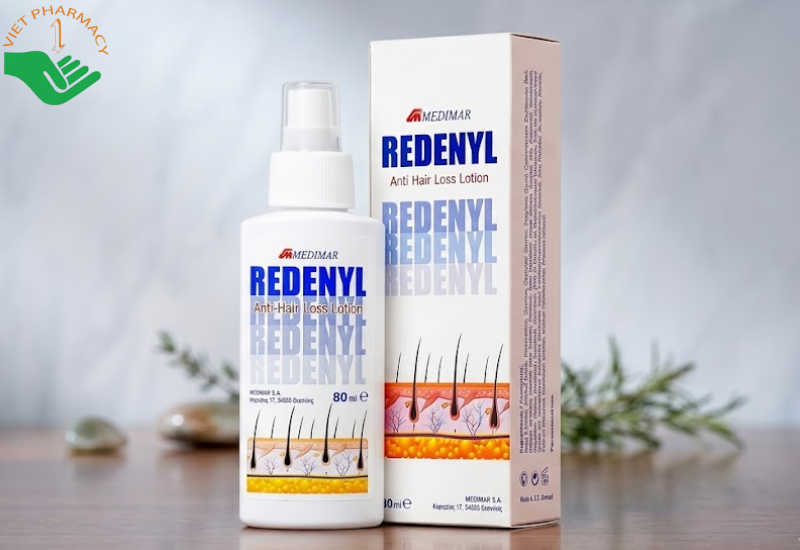 Chai xịt Redenyl Lotion Medimar giúp mọc tóc và ngăn ngừa rụng tóc (Chai 80ml)