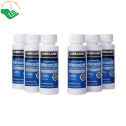 Dung dịch mọc tóc Minoxidil 5% Hair Regrowth Treatment Kirkland hỗ trợ kích thích mọc tóc, giảm rụng tóc (Hộp 6 ống x 60ml)