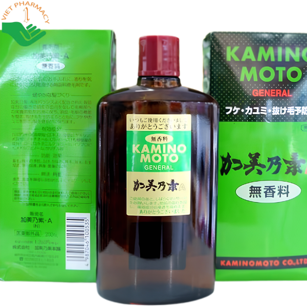 Thuốc mọc tóc Hair Growth Kaminomoto General giúp giảm rụng tóc, kích thích mọc tóc và nuôi dưỡng tóc (Chai 200ml)