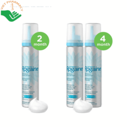 Thuốc mọc tóc dành cho nữ Minoxidil 5% Rogaine Foam giúp kích thích mọc tóc, hỗ trợ giảm rụng tóc (Hộp 2 chai x 60ml)