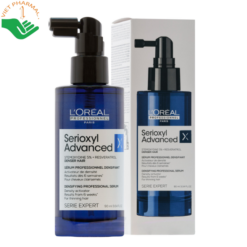 Tinh chất mọc tóc Serioxyl Advanced L'Oréal Professionnel hỗ trợ kích thích mọc tóc, tăng mật độ tóc và giảm tóc thưa mỏng (Chai 90ml)