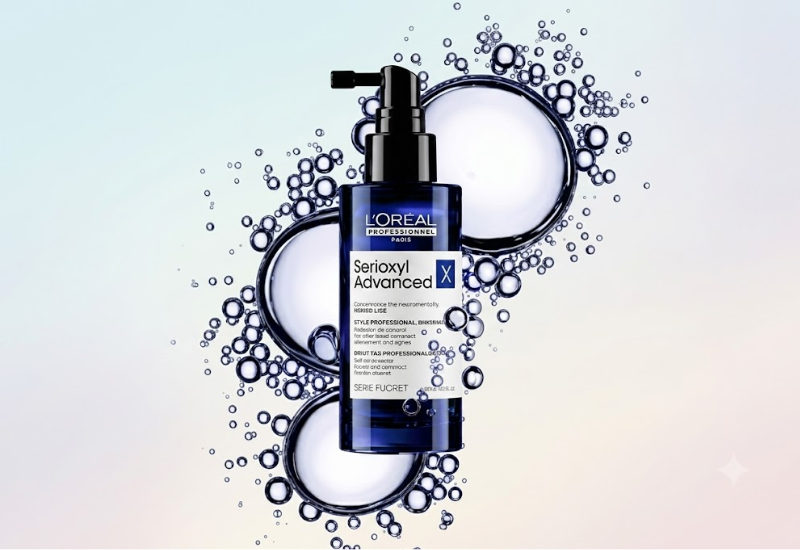 Tinh chất mọc tóc Serioxyl Advanced L'Oréal Professionnel hỗ trợ kích thích mọc tóc, tăng mật độ tóc và giảm tóc thưa mỏng (Chai 90ml)