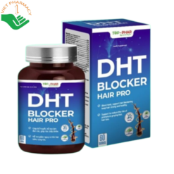 Viên nén Hair Pro DHT Blocker hỗ trợ giảm rụng tóc, kích thích mọc tóc mới, cải thiện tóc khô xơ, hư tổn và tăng cường độ bóng mượt, đàn hồi cho tóc (Hộp 60 viên)