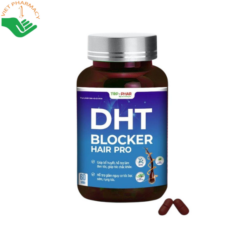 Viên nén Hair Pro DHT Blocker hỗ trợ giảm rụng tóc, kích thích mọc tóc mới, cải thiện tóc khô xơ, hư tổn và tăng cường độ bóng mượt, đàn hồi cho tóc (Hộp 60 viên)