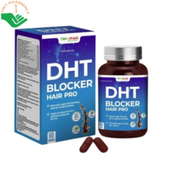 Viên nén Hair Pro DHT Blocker hỗ trợ giảm rụng tóc, kích thích mọc tóc mới, cải thiện tóc khô xơ, hư tổn và tăng cường độ bóng mượt, đàn hồi cho tóc (Hộp 60 viên)