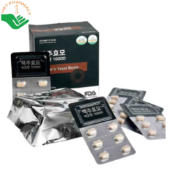 Viên uống Biotin Men Bia Khô Brewer’s Yeast Sejong Biopharm hỗ trợ giảm rụng tóc, kích thích mọc tóc (Hộp 60 viên)